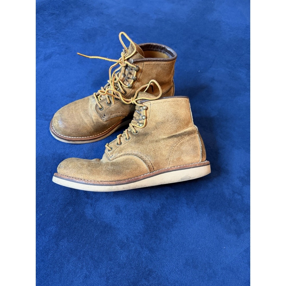 Vtg Red Wing Heritage Rover Boots Muleskinner Roughout Leather 2953 Mens 7.5D - Picture 13 of 15